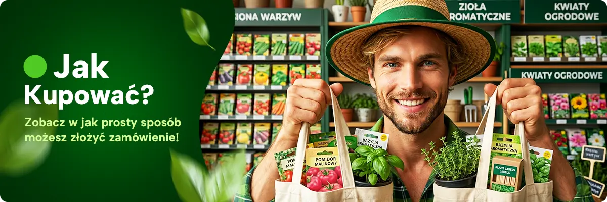Jak kupować w RajOgrodnika.pl - składanie zamówienia w sklepie ogrodniczym z nasionami
